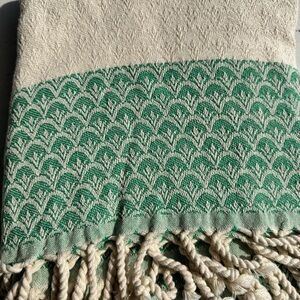 Textured throw blanket /Heavyweight Oversized Cotton Throw blanket